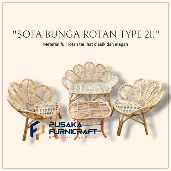 Sofa Bunga Rotan Type 211