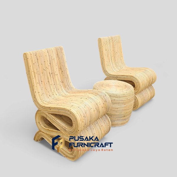 Kursi Teras Ular Core Rotan